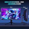 KTC Gaming Monitor Curved 27 inch 180Hz QHD 2K 2560 x 1440p 1ms HDR10 Freesync & G-sync VA 1500R frameless monitors 120% sRGB blue light reduction PC screen DP 180Hz HDMI 144Hz H27S17