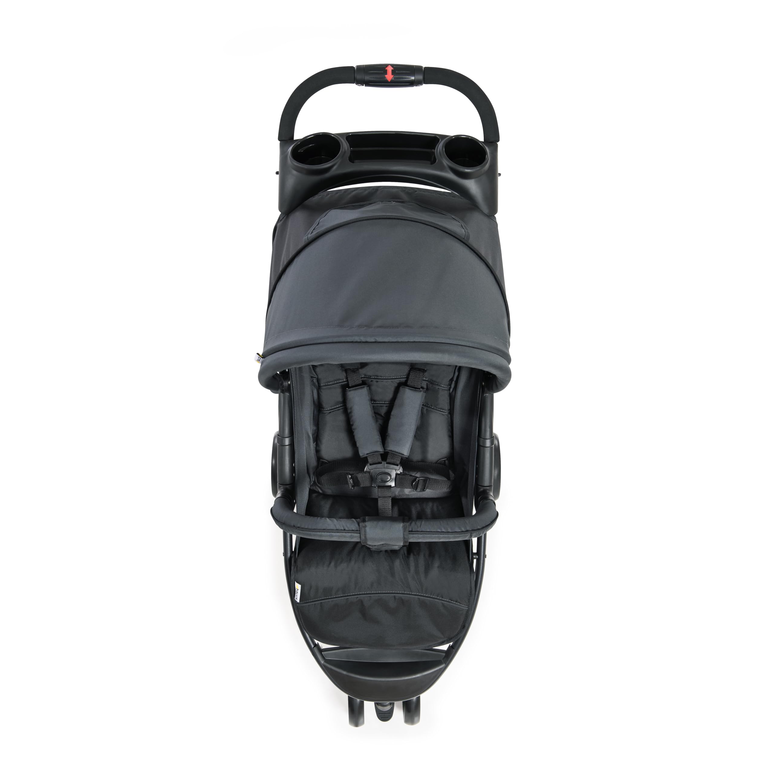hauck Poussette Compacte 3 Roues Citi Neo 2, Inclus Volant Enfant, Housse de Pluie Poussette et Moustiquaire | Inclinable et Légère - Caviar Stone