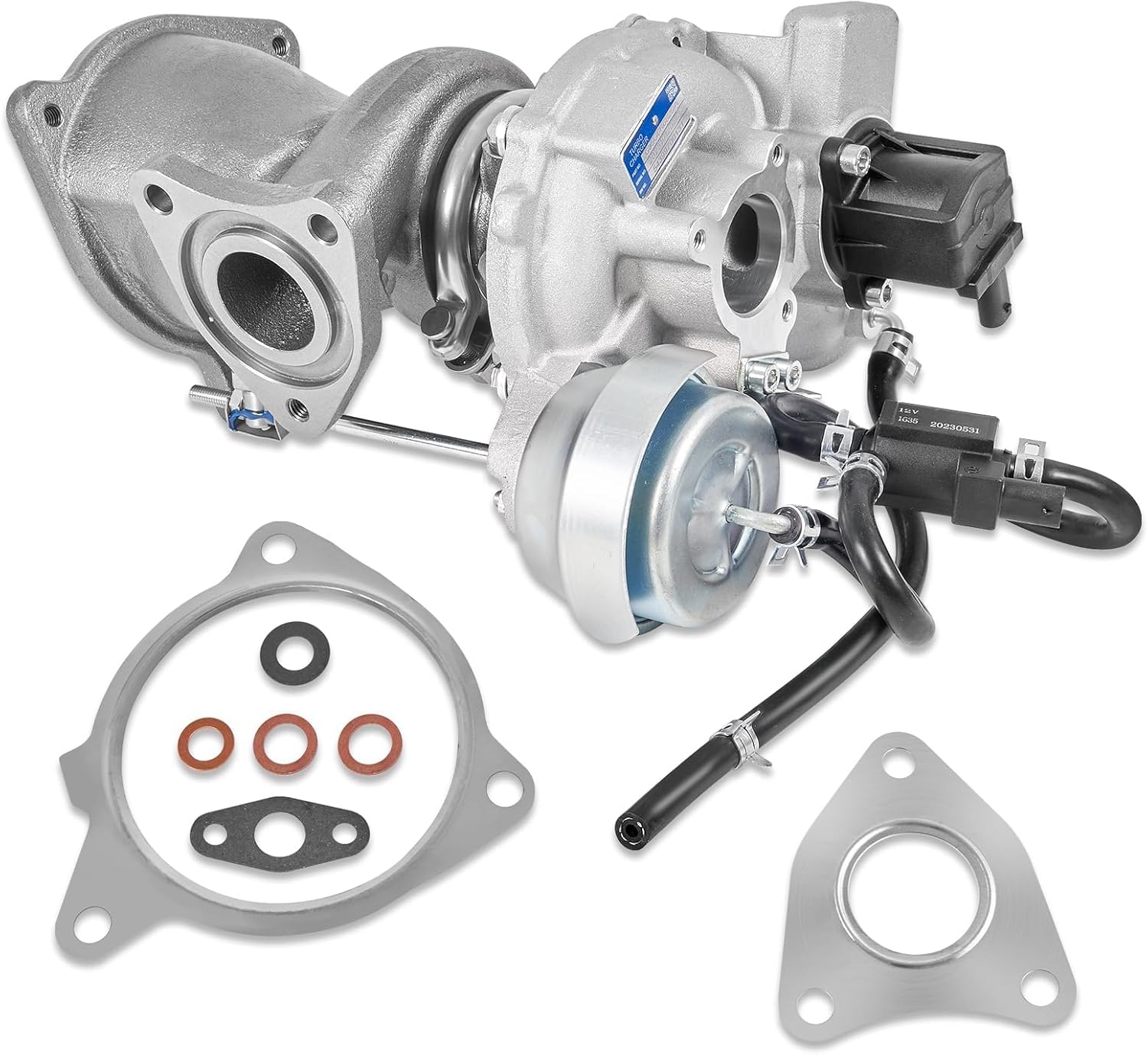 KP39 1.6 Turbo charger Kit with Gaskets Compatible with Ford Escape 2013-2016, Fiesta 2014-2017, Fusion 2013-2014, Transit Connect 2014-2015 1.6L, Turbocharger Replace# CJ5G6K682DA, 54399700144