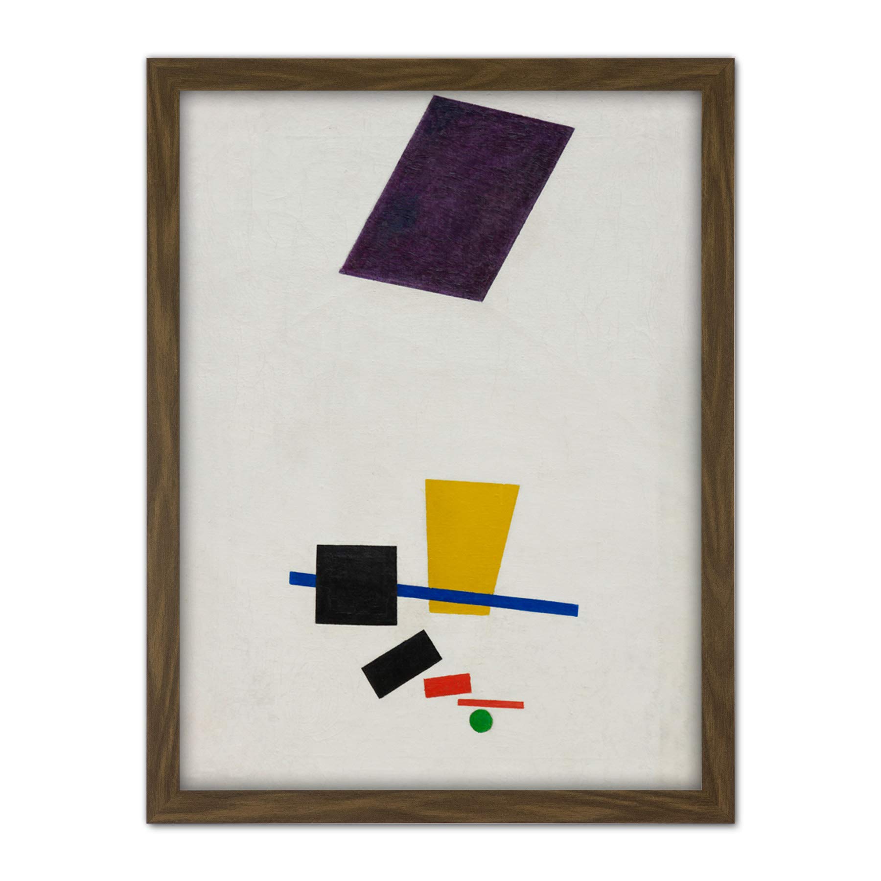 Kazimir Malevich Painterly Realism Of A Football Player Large Framed Art Print Poster Wall Decor 18x24