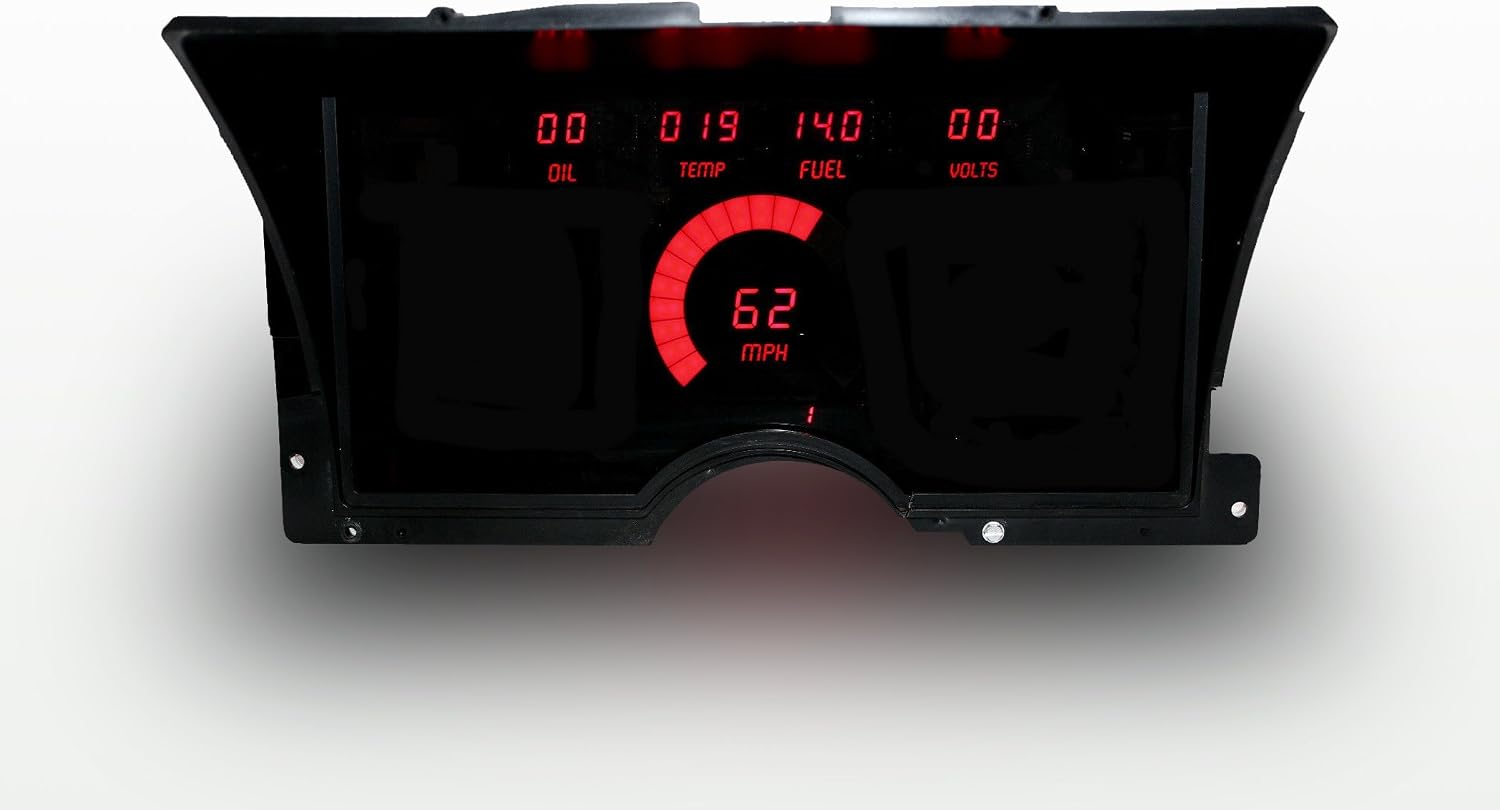 LED Digital Replacement Gauge Panel (92-94 Chevy) Direct Replacement Gauge Cluster