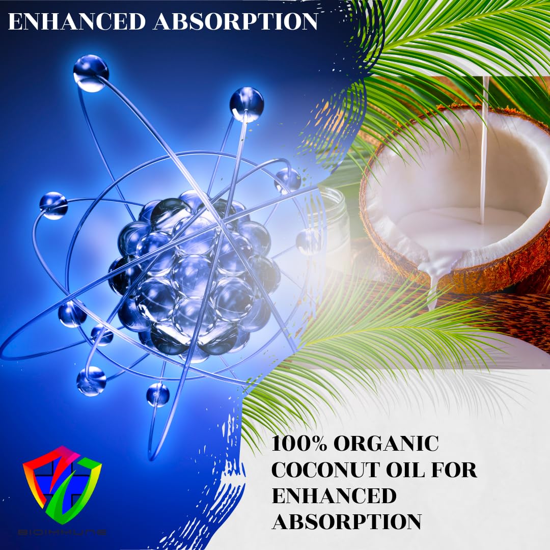 BioImmune Triple Strength AstaQuil™ Astaxanthin 12mg Enhanced Absorption, 60 Softgels w/Organic Coconut Oil. Powerful Antioxidant for Eye, Joint & Heart Health. — Amazon image 4