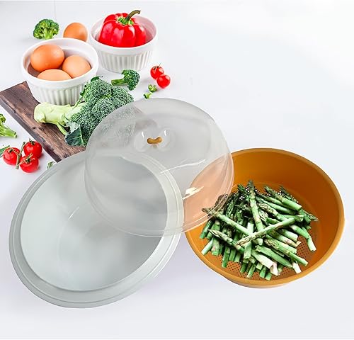 Miniatura 7 de Trenton Gifts Vaporizador de microondas para verduras - Vaporizador vegetal apto para microondas, ideal para cocinar verduras frescas. Sin BPA, apto