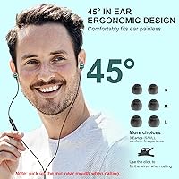 Vista 5 de Auriculares USB C, TITACUTE con cable para iPhone 15 Pro Max, Samsung S23 FE S22 S21 S20 A53 A54 Galaxy Z con cancelación de ruido tipo C