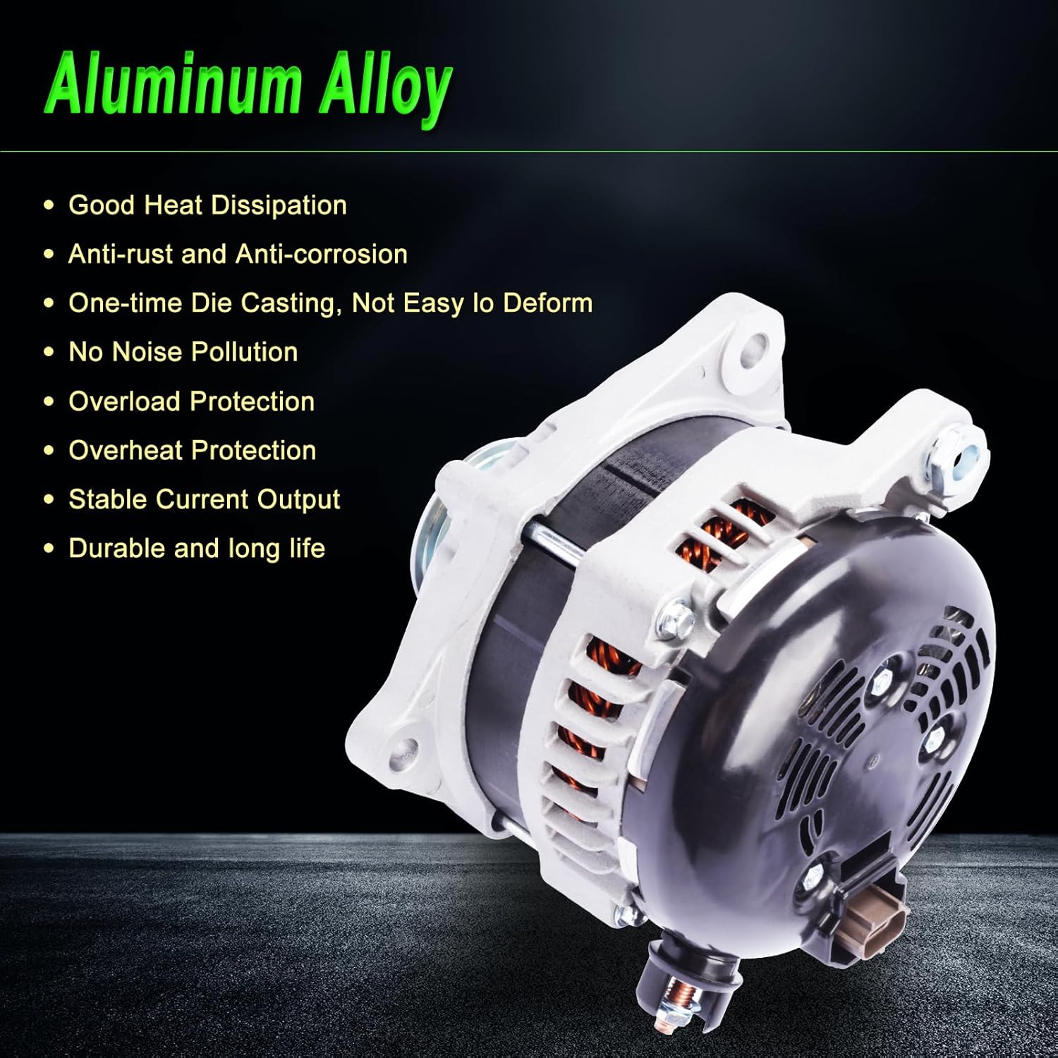 Alternator Compatible with Explorer 2013-2019 3.5L V6 Turbocharged, Alternator Replacement 104210-6600 11629N DG1T-10300-EB