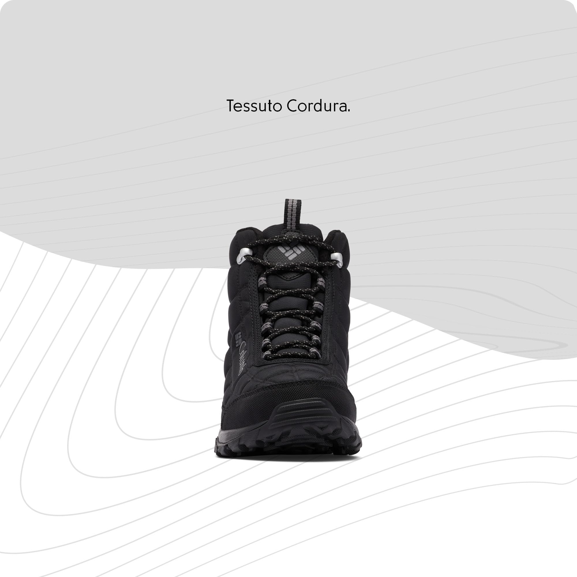 Columbia Firecamp Boot, Stivali da neve Uomo, Black/City Grey 2024 , 44 EU