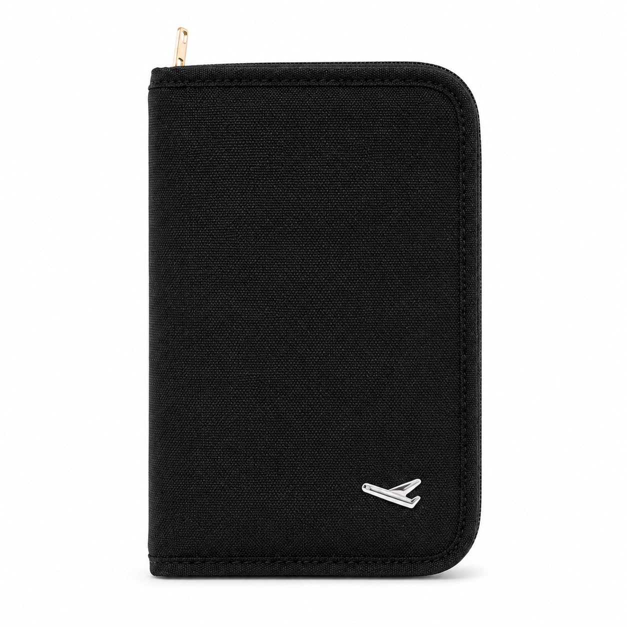 passport travel wallet with zipper | mini document organizer for passport, cards, cash, tickets & boarding pass | lightweight oxford fabric travel pouch for men & women, 18 x 13 x 3 cm