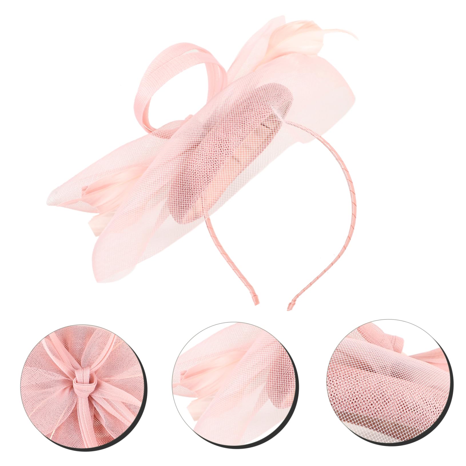 SOIMISS 2piezas Sombrero De Tocado De Gasa Para Fiesta De Té y Boda Diadema Elegante Para Mujeres Accesorio Vintage Para Eventos Especiales