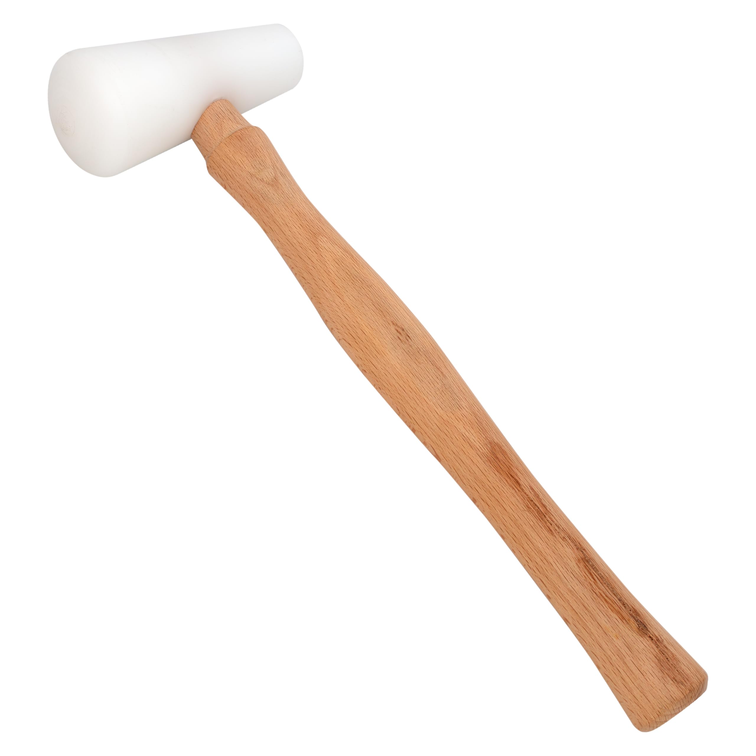 The Beadsmith Nylonowy młotek kopułkowy - podwójny plastikowy niebrudzący młotek, 33 cm, dwustronna głowica 113 g z wypukłymi twarzami 1-calowymi i 5 cm