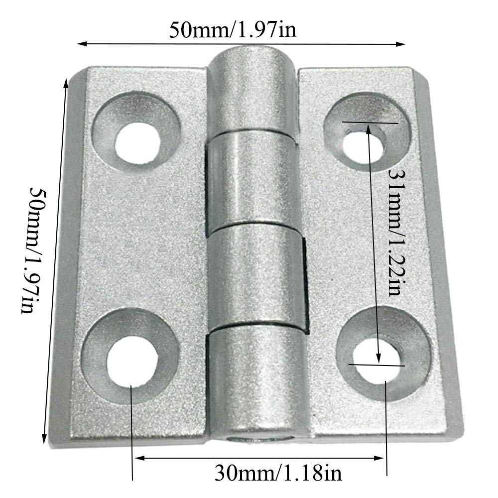 Amazon.com: PZRT Aluminum Profile Hinge Install Kit, 2X Zinc Alloy