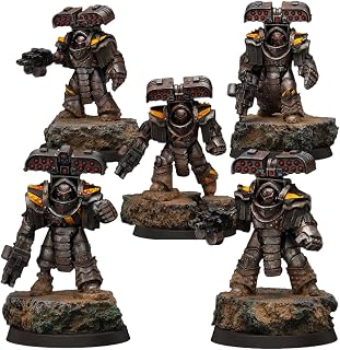 Iron Warriors Legion Tyrant Siege Terminators Iron Warriors Traitor Legiones Astartes Horus Heresy Painted Miniature Wargaming Figure | Art Painting Level