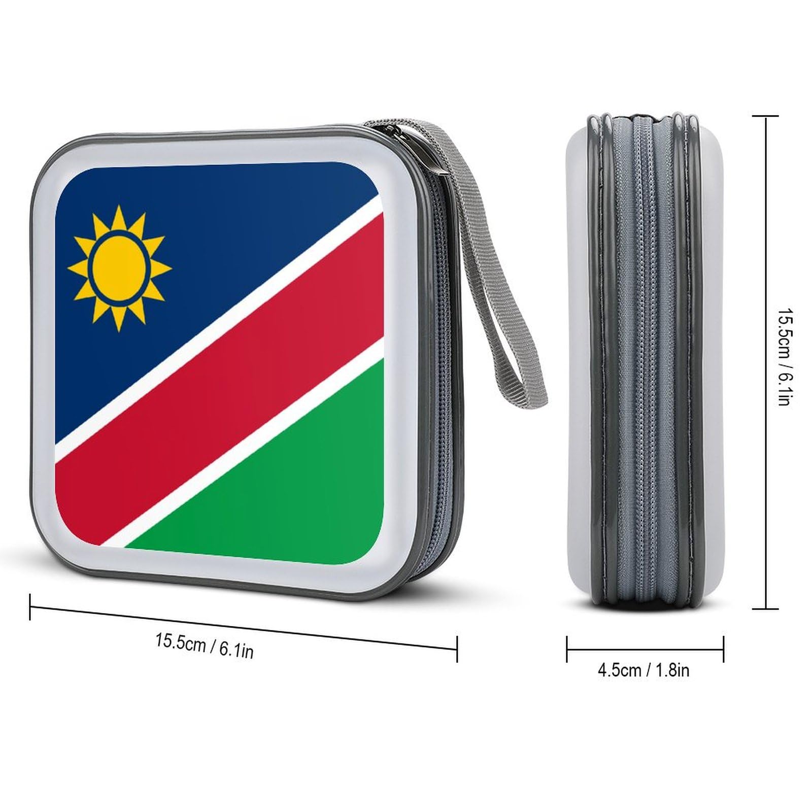 Namibia Flag CD Case DVD Storage Case Portable