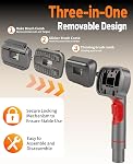 ANIRUDH 3-in-1 Dog Hair Vacuum Brush Attachment Compatible with Dyson Gen5 V15 V12 V11 V10 V8 V7, Pet Grooming Brush Kit with Extension Hose, Adapter & 3 Brush Heads