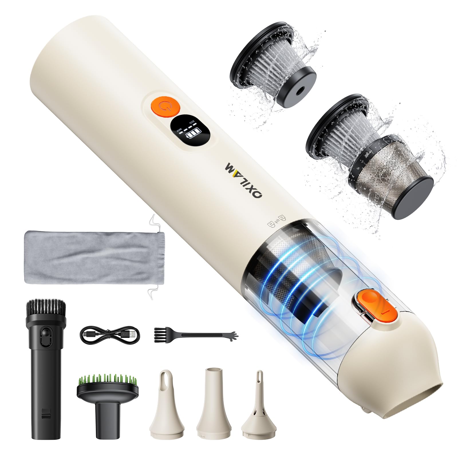 Budget-Friendly Oxilam Handheld Cordless Vacuum Cleaner with Strong Suction for Home, Car, and Office