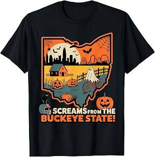 Ohio Halloween Shirt Spooky Pride T-Shirt