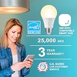 Sengled Smart LED Soft White A19 Bulb Hub Required, 2700K 60W Equivalent, Works with Alexa, Google Assistant & SmartThings, 8 Count (Pack of 1) (E11-G13)