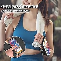 Vista 3 de Soporte de teléfono de muñeca para correr, brazaletes de antebrazo, brazalete para correr con ranura para tarjeta para iPhone Pro Max Plus