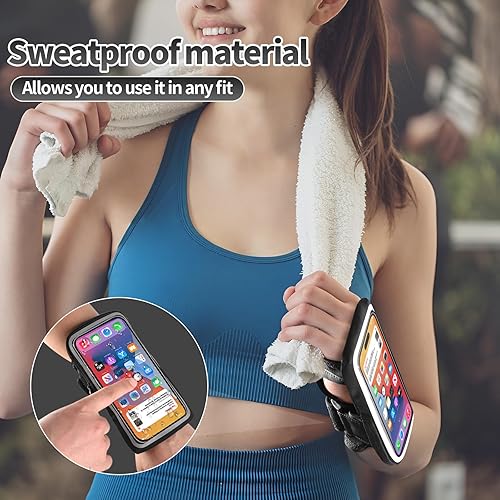 Miniatura 3 de Soporte de teléfono para correr, brazaletes de antebrazo, brazalete para correr con ranura para tarjeta para iPhone Pro Max Plus (161514131211XXR),