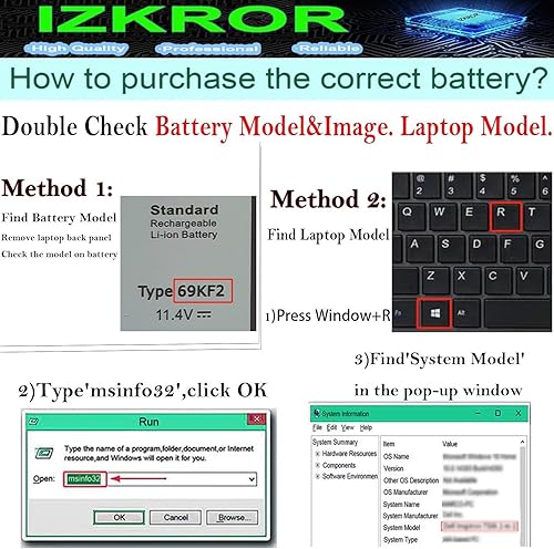 Miniatura 3 de 7WNW1 - Batería de repuesto de 51 Wh para Dell Latitude 5420 Rugged 5424 Rugged Extreme  P137G P137G001 P137G002 P85G P85G001 P86G P86G001 Series