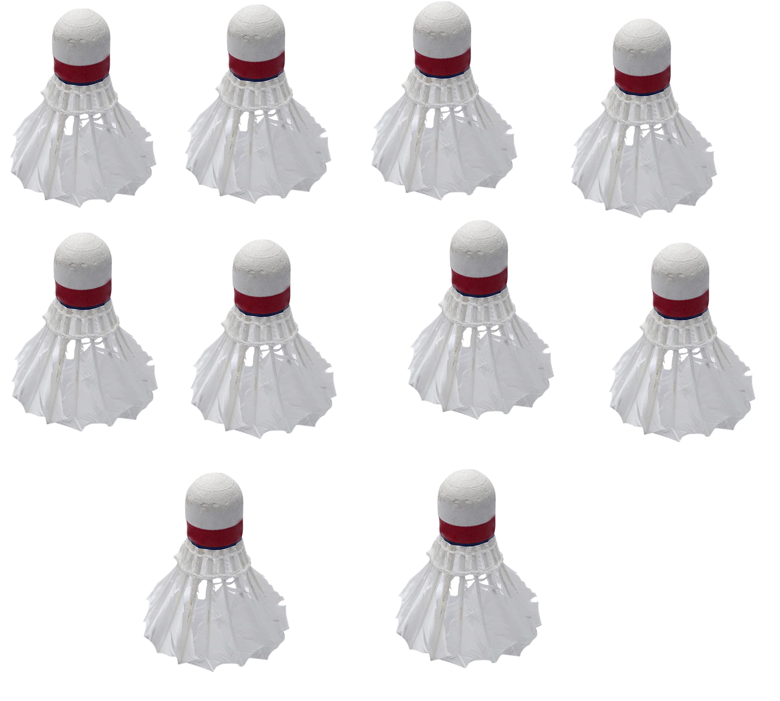Pelo Set of 10 Badminton Chiri Shuttles Shuttlecock for Kids and Adults ,Birthday Return Gift Items (Multi Color 1)