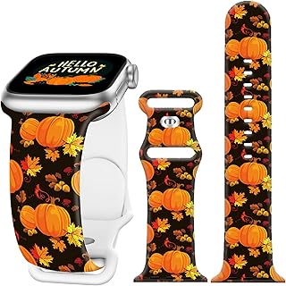 Holiday Watch Band Compatible with Apple Watch Bands for Women 38mm 40mm 41mm 42mm 44mm 45mm 46mm 49mm iphone iWatch Series Ultra 10 9 8 7 SE 6 5 4 3 2 1 Silicone Printed Patern Replacement Watch Band