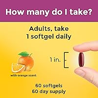 Vista 5 de Nature Made Suplemento alimenticio Prenatal + DHA 200 mg, 60 cápsulas suaves, 2766, 60 unidades, 1