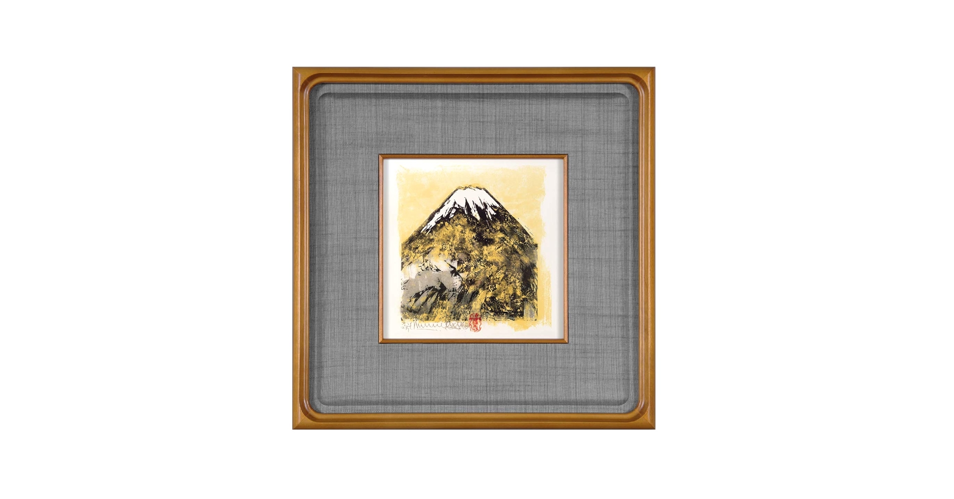 風景の色彩陶板、額入り 楽天市場】九谷焼 陶額 色絵翡翠 [汀] / 山岸大成 ＜ 置物 額