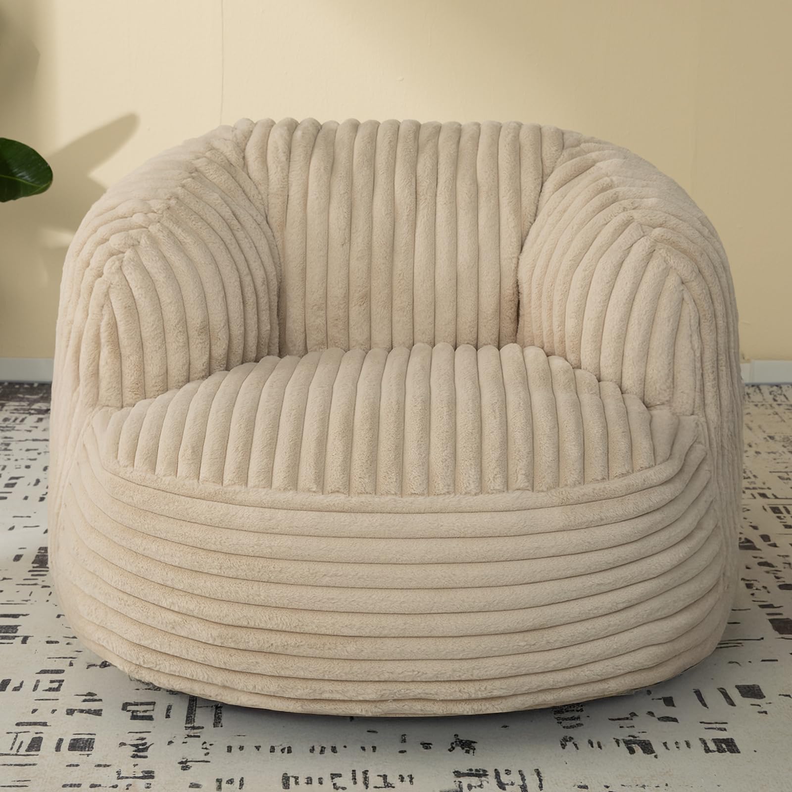 EBENCHICO Bean Bag Chair for Adults and Teens, Comfy Cozy Bean Bag Chairs,Beanbag Chair for Dorm Lazy Couch Sofa Chair Living Room Gaming,Reading