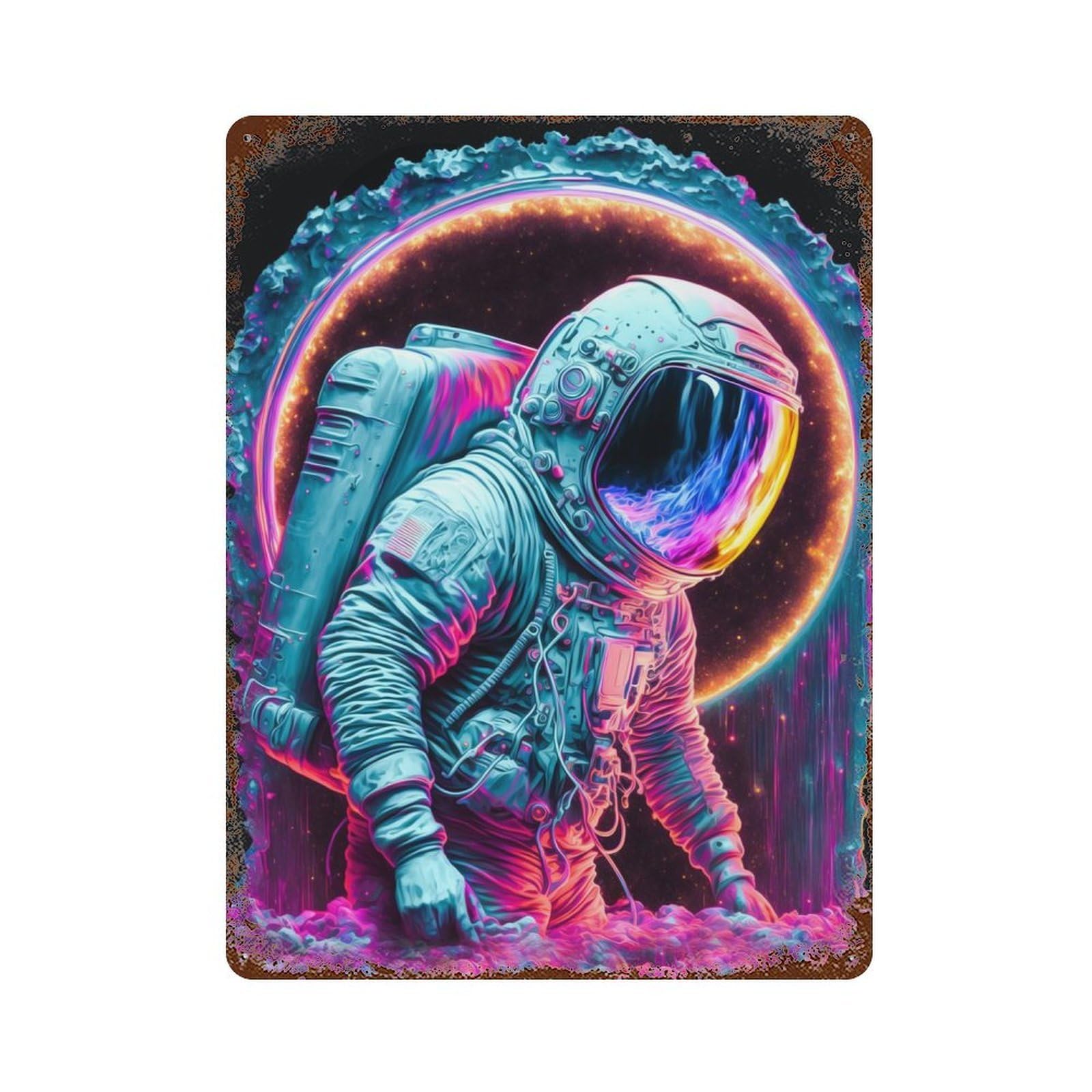 Astro Decorative Tin Sign 15.7"x11.8", for Bistro, Counter And Cafe Decor, Classic Wall Plaque
