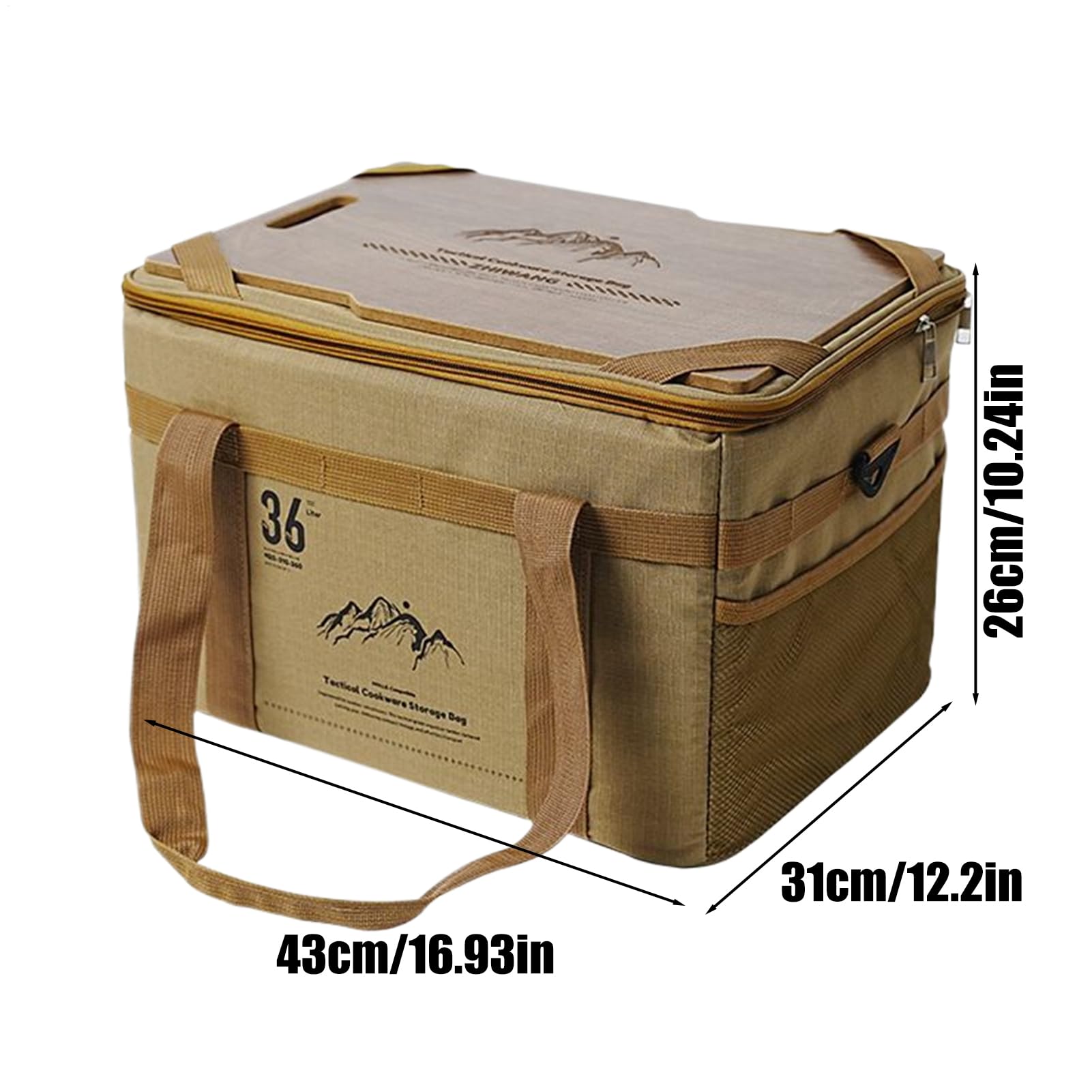 Borsa di Stoccaggio per Campeggio Organizzatore Bagagliaio per Attrezzatura | Organizzatore Multiuso per Cucina Auto Viaggio Bagno Spiaggia