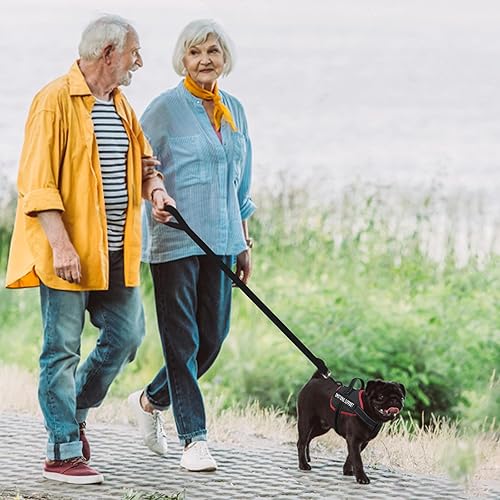 Miniatura 119 de voopet Arnés para perro de servicio, arnés de chaleco de apoyo emocional para mascotas, arnés reflectante transpirable y ajustable para perros