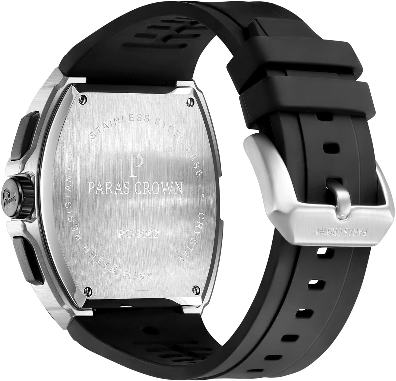 Mens Watches Luxury Tonneau Watch for Men Quartz Japanese Movement Waterproof Luminous Sport Red Dress Watch, Gifts for Men - Image 2