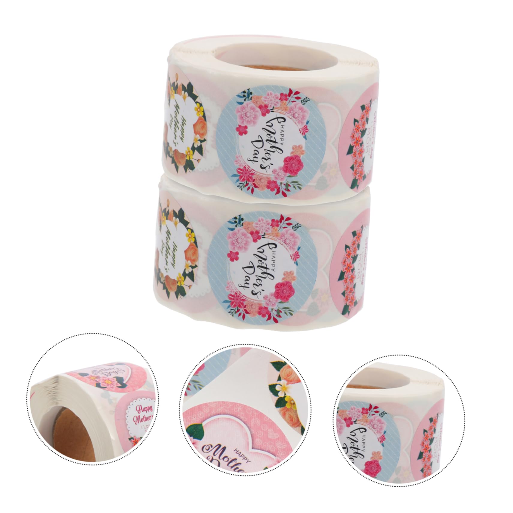 4 Set Adesivi Per La Festa Della Spilli Per Adesivi Per Etichette Caramella Sigillante Etichette Alimentari Chiaro Borse Sigilli Elementi Carta 2 * 4