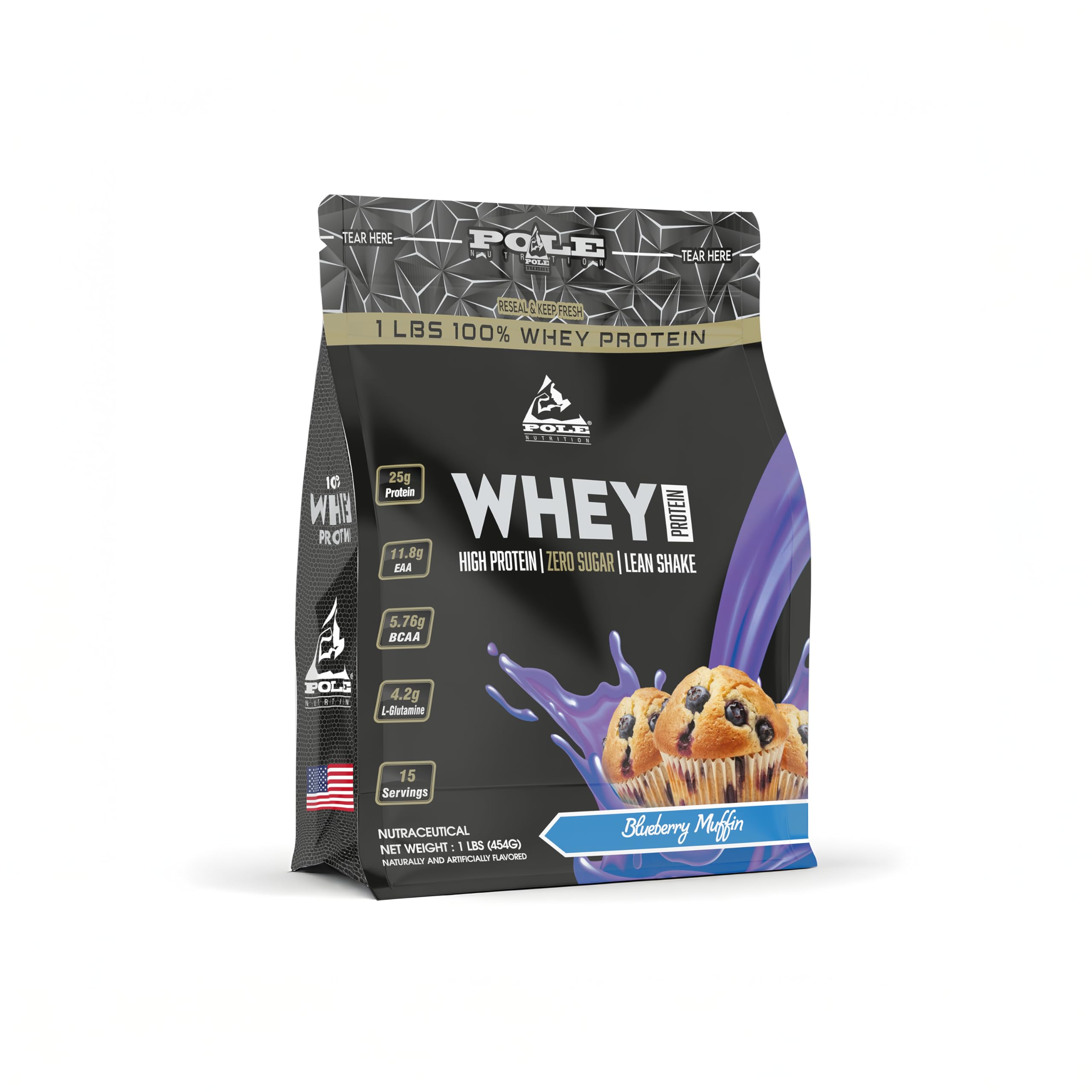 Pole Nutrition Whey Protein | Lean Muscle Shake | High Protein, Zero Sugar | 1 Lbs (454g) | Supports Recovery & Muscle Growth (1 lbs, TIRAMISU CAKE) — Amazon image 14