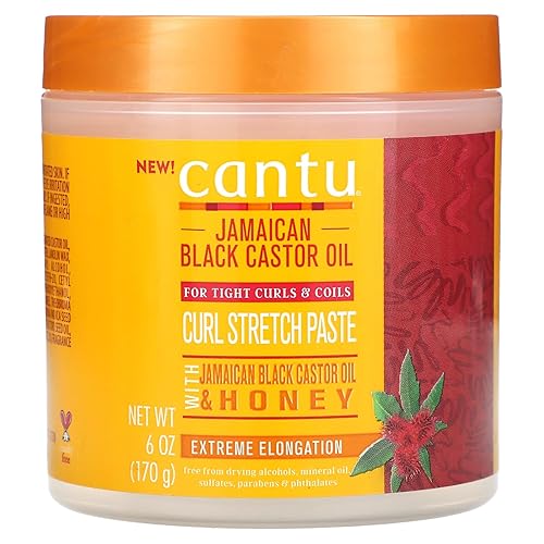 Cantu Jamaican Black Castrol Oil - Pasta elástica con miel de 6 onzas