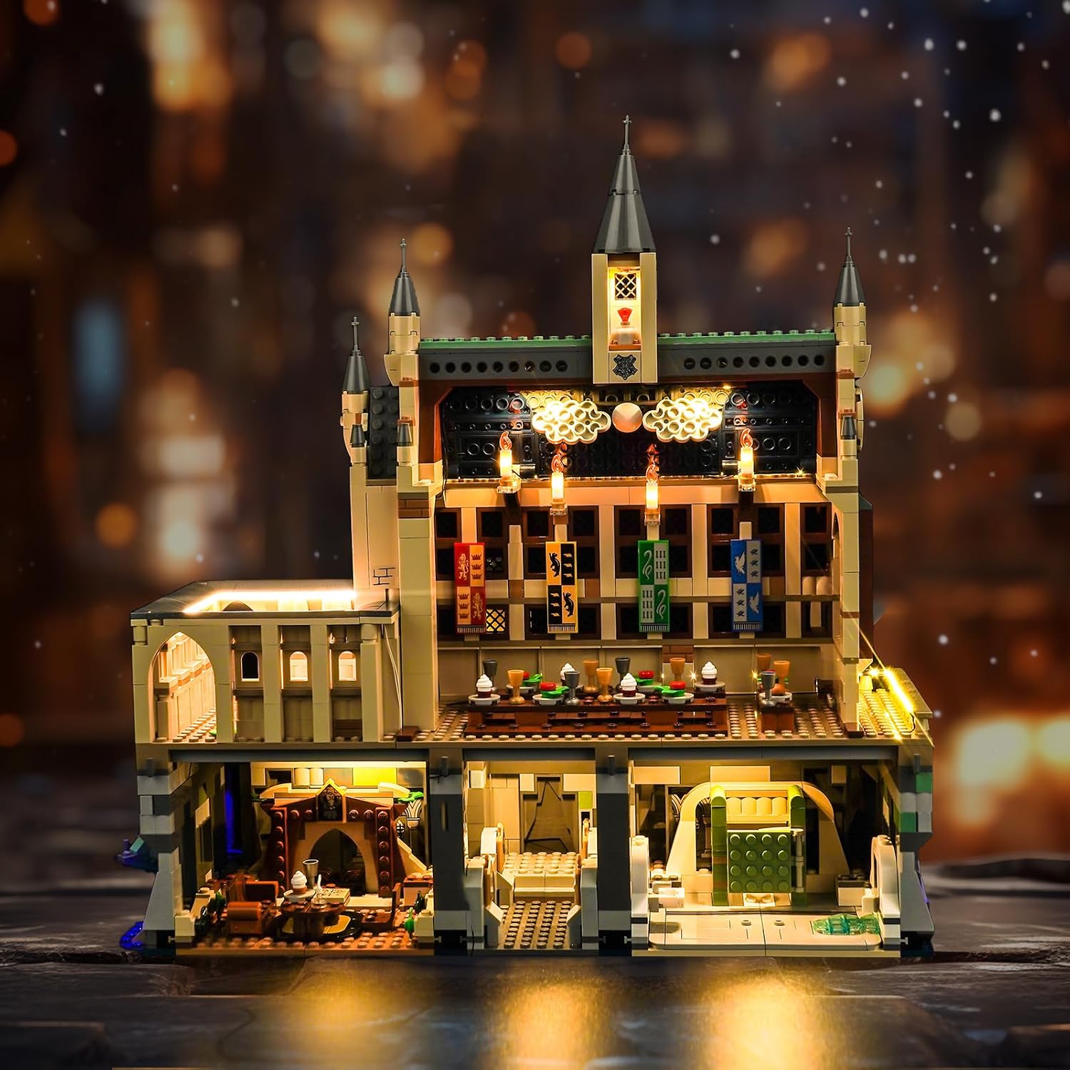 BrickBling LED Lighting Kit Compatible with Lego Castle: The Great Hall Compatible with Lego 76435-No Model Included (Classic Version Light)