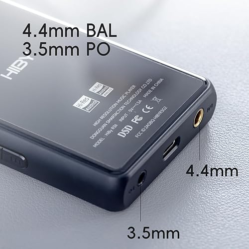 Miniatura 7 de HiBy R3 II 2025 Reproductor de audio de alta resolución - Chips DAC duales, decodificación MQA, reproductor QobuzTidal con Bluetooth 5.1, puertos