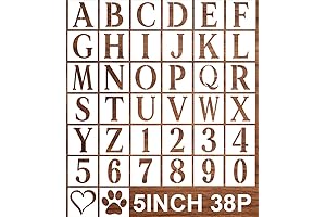 5 Inch Letter Stencils for Painting on Wood, Wall, Cake, Cookies