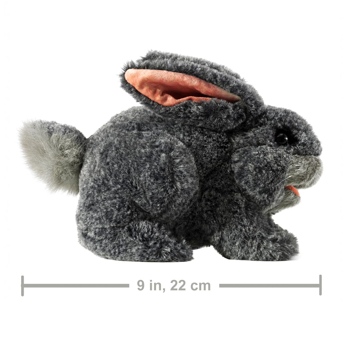 Amazon.com: Folkmanis Gray Bunny Rabbit Hand Puppet, 1 ea : Toys