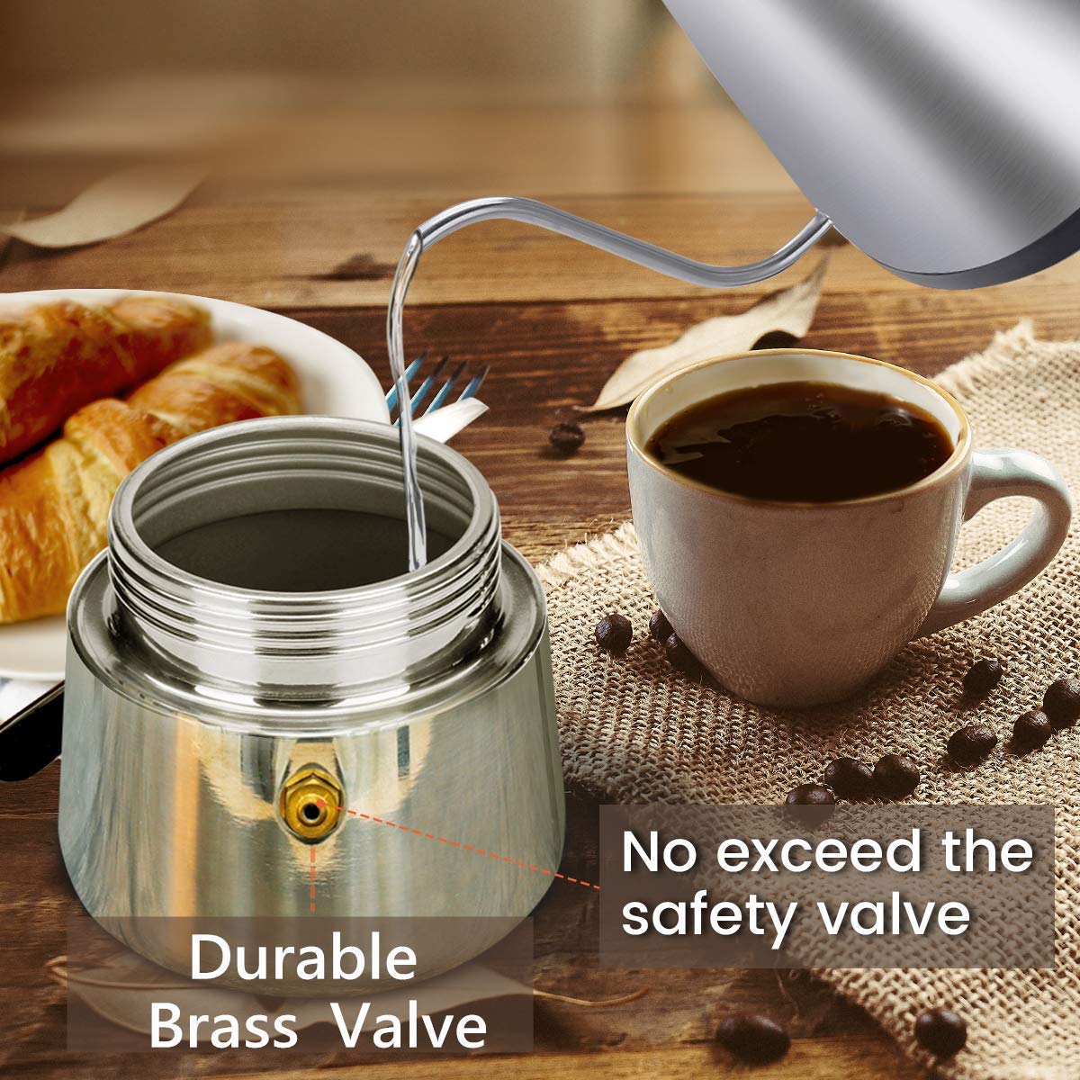 ANKH Xpresso Stainless Steel Coffee Percolator -6