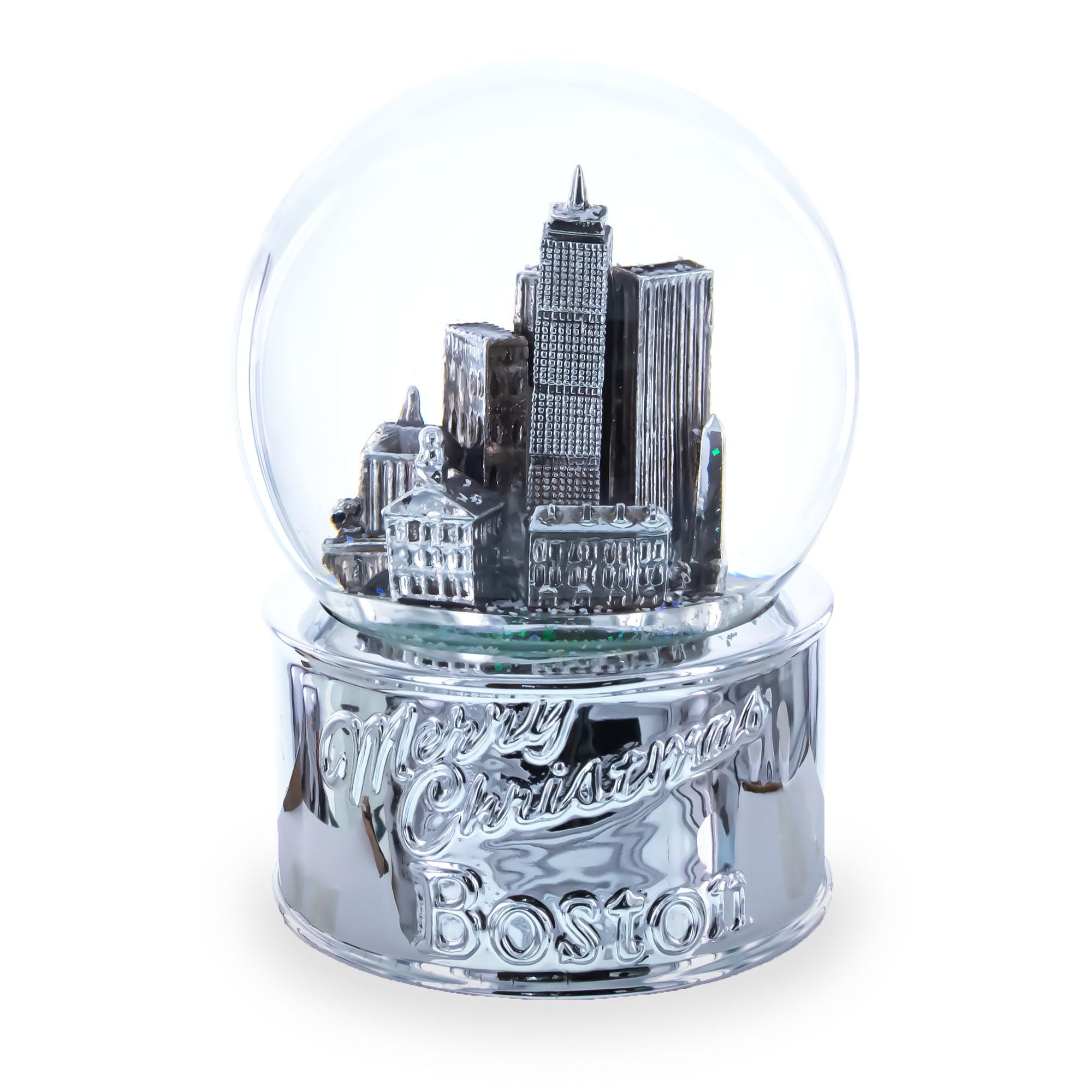 Monuments de San Francisco Boule à neige avec base argentée