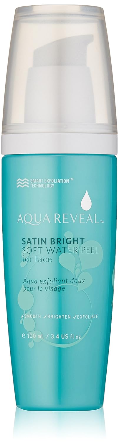 Satin Bright Soft Water Peel for Face | exfoliator for anti-aging, acne, dry, oily, sensitive skin, eczema | 95% organic/natural Korean peeling gel/gommage | large 100 ml/3.4 fl oz size