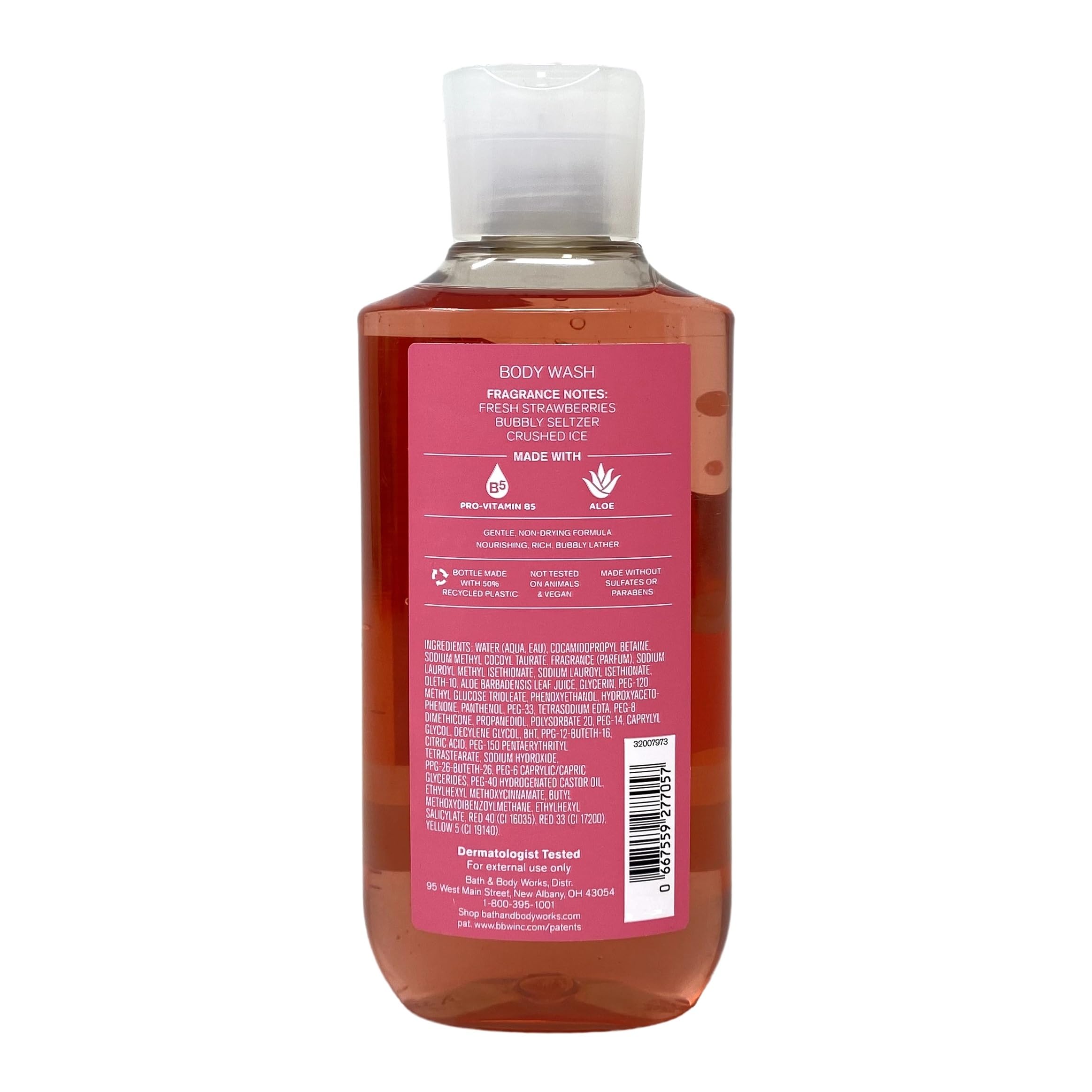 Amazon.com : Bath & Body Works Strawberry Soda 3 Piece Bundle