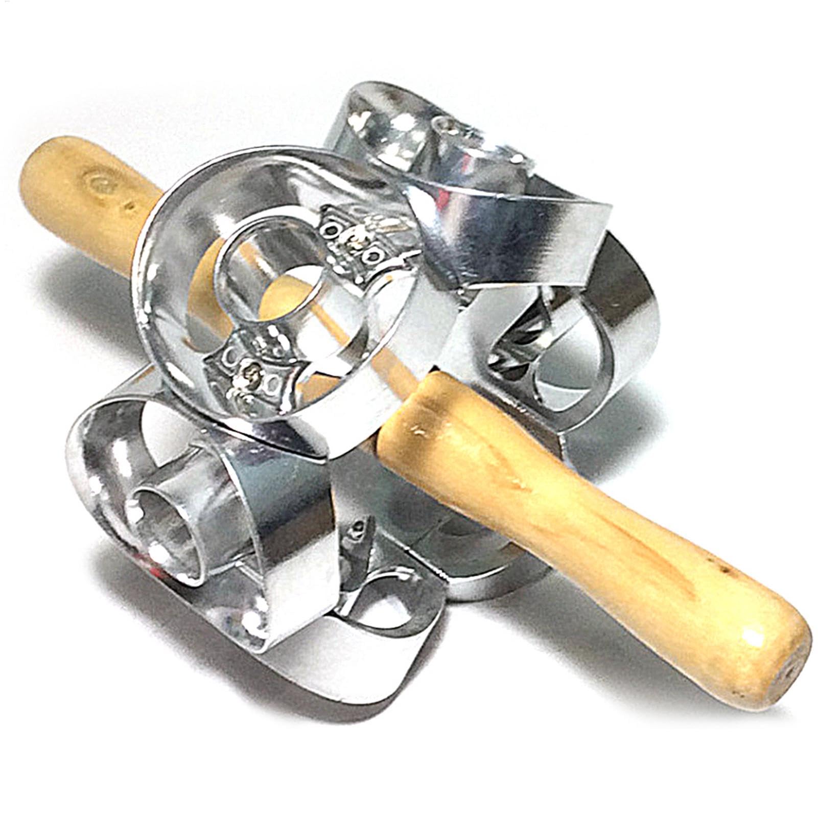 Taglierina a rullo per ciambelle, rotante, in acciaio, per pasticceria, utensile da cucina, altamente efficiente per pasticceria