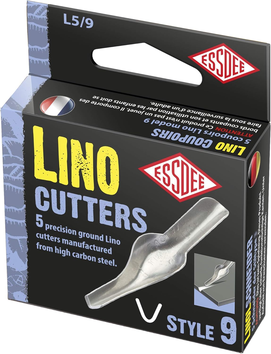 ESSDEE 3.5mm Linoleum Cutter Tool No. 9 Size Lino Blades
