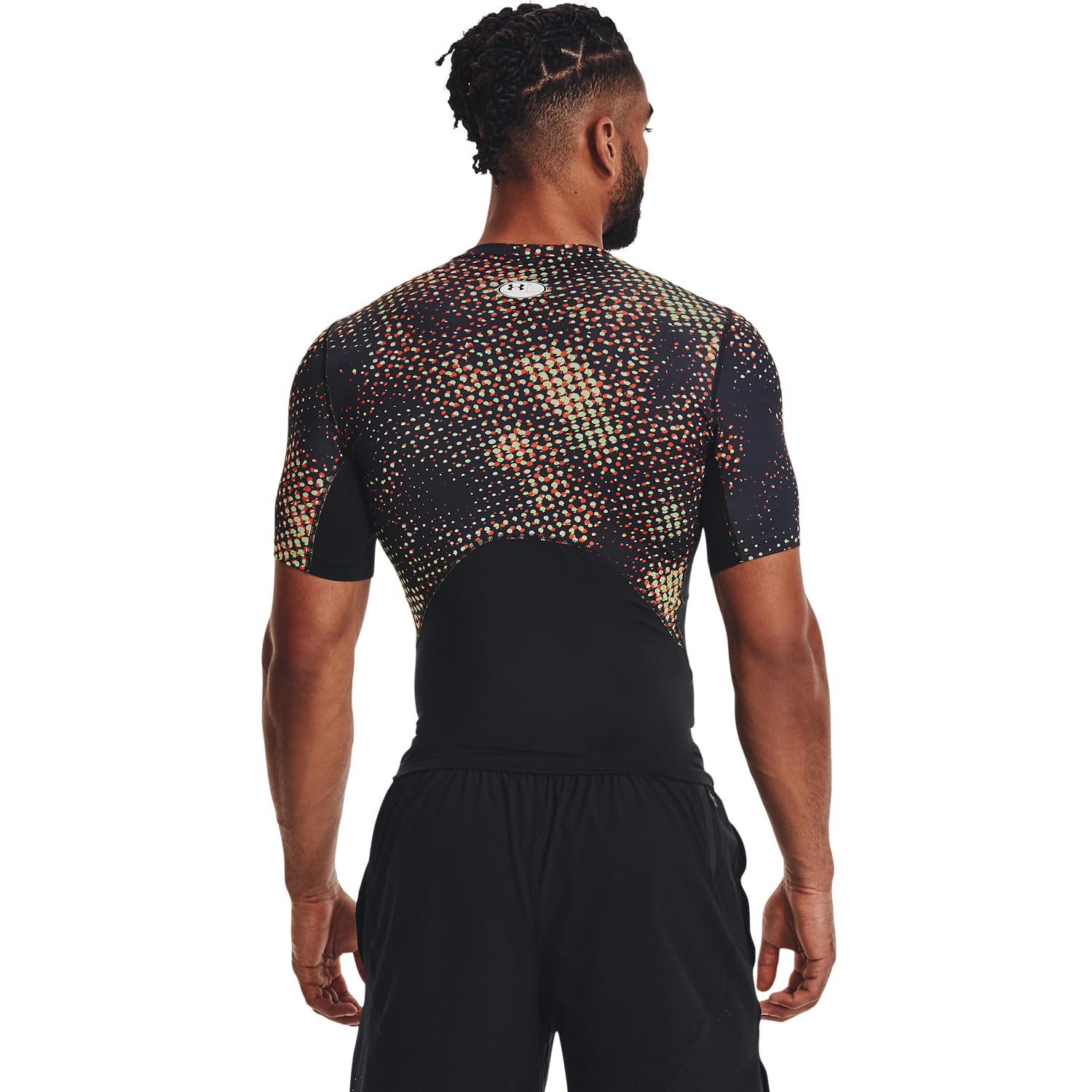 Under Armour HeatGear® 1373819-002 - Pantaloncini da Uomo, con Stampa a Compressione, Colore Nero