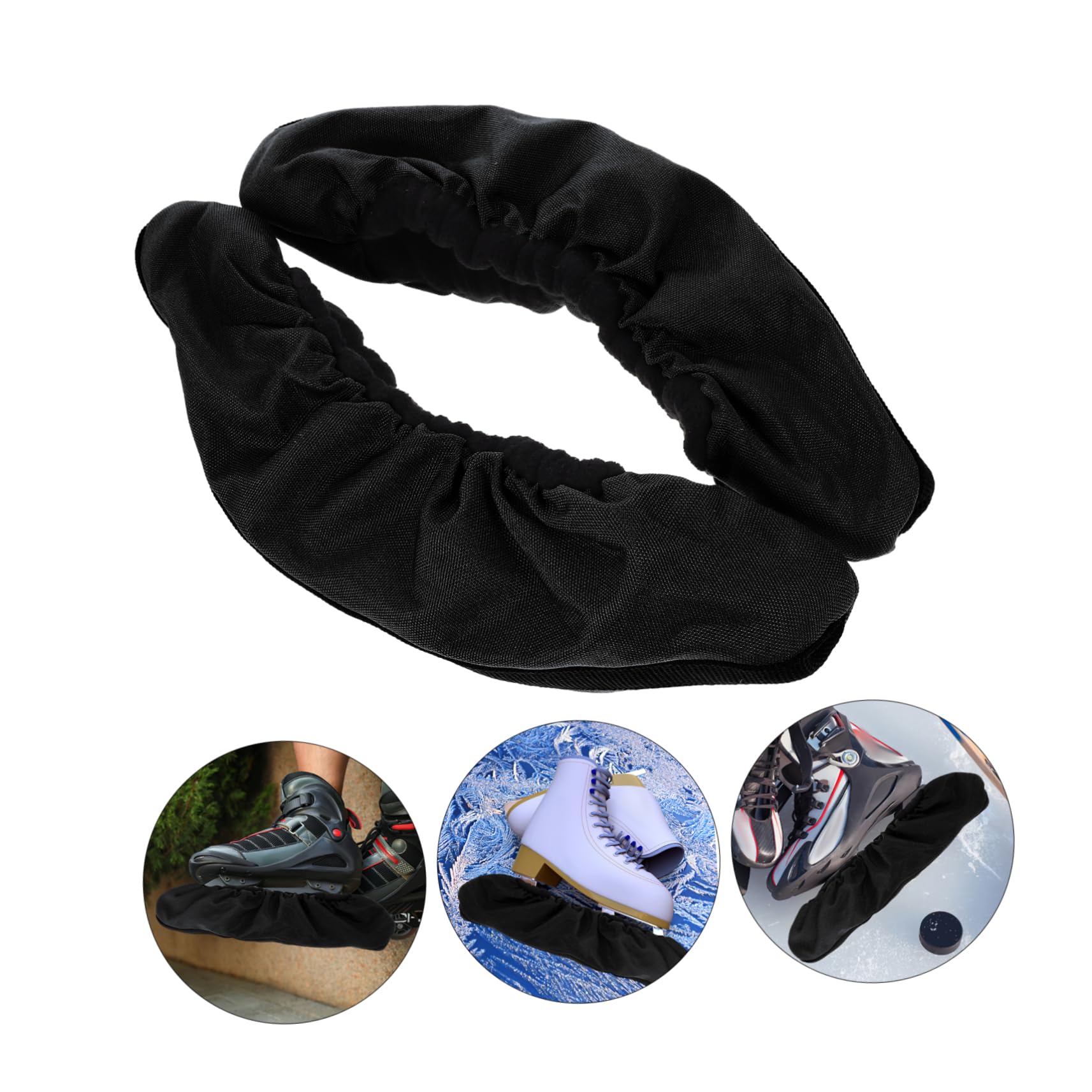 Cubiertas de Zapatos de Patinaje Protecciones Skate Protección elástica para Cuchillas Patines Protectores de Cuchillas de Patinaje Protector de Cuchillas de Patinaje Rojo