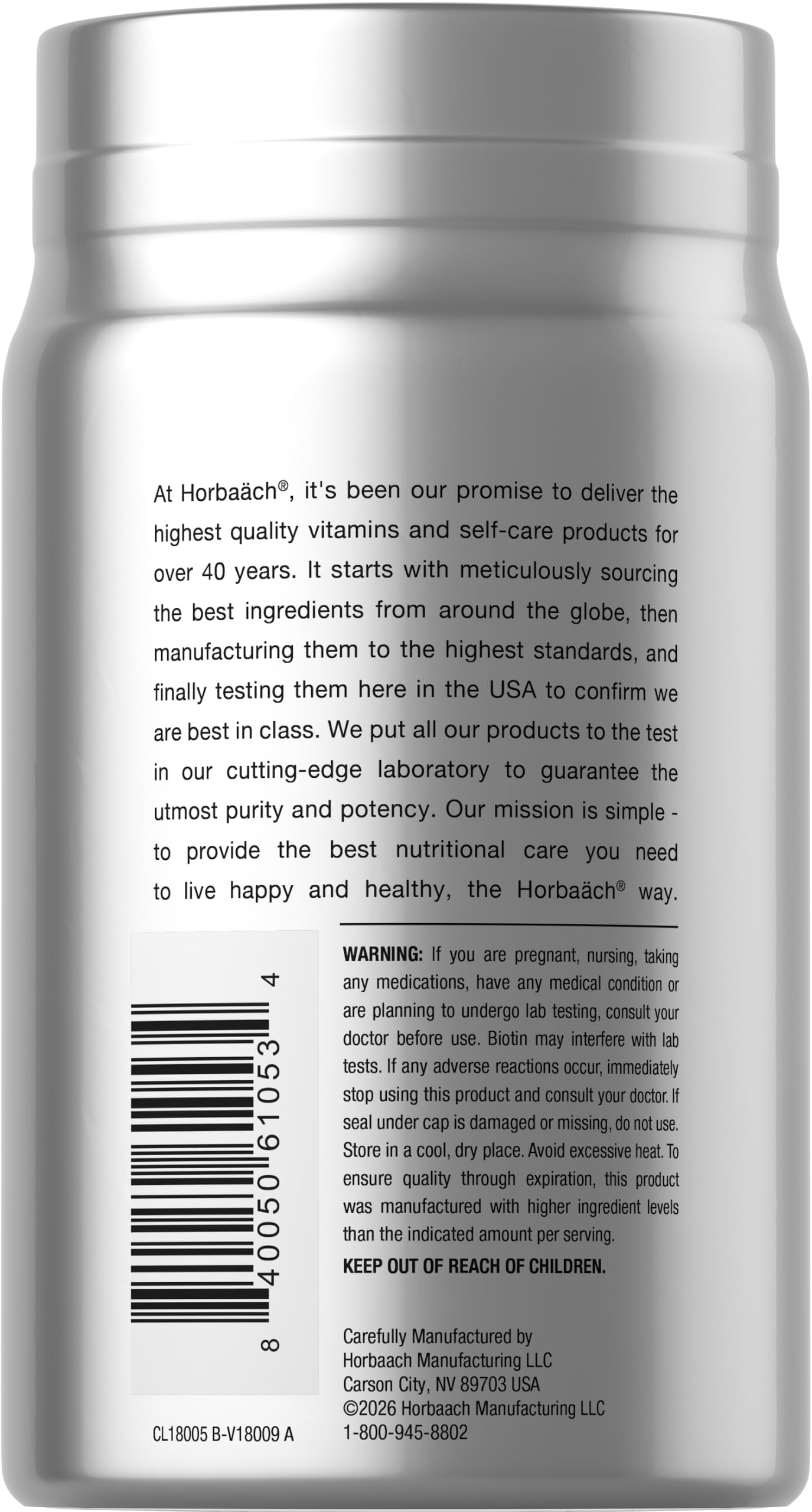 Horbäach Biotin 10000mcg Gummies | 100 Count | Blueberry Flavor — Amazon image 3
