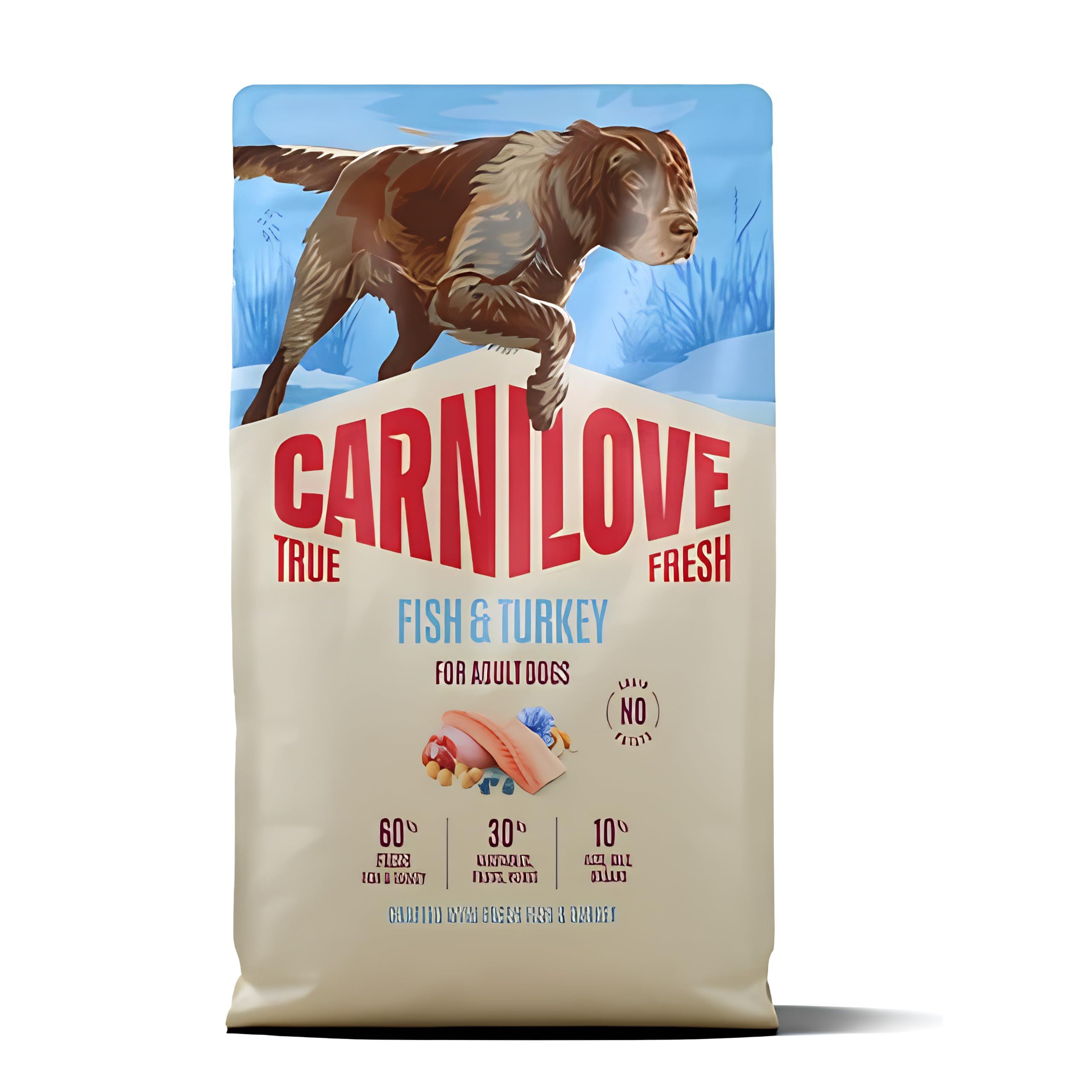 Carnilove True Fresh Nourriture pour chien au poisson et à la dinde 4 kg