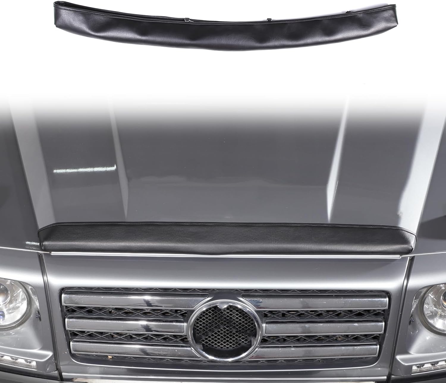 HAPPYHORSE for Mercedes-Benz G-Class W463 G63 G65 G55 G500 G550 G350d 2004-2018 Compatible Hood Trim, Front Hood Fender Trim moldings, Front Hood air Intake Grille Cover Parts